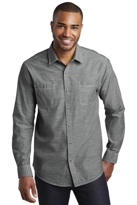 W380 - Port Authority Slub Chambray Shirt