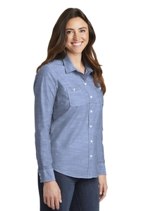 LW380 - Port Authority Ladies Slub Chambray Shirt