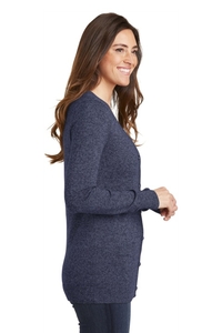 LSW415 - Port Authority Ladies Marled Cardigan Sweater