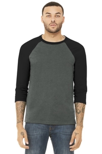 BC3200 - BELLA + CANVAS 3/4 Sleeve Baseball Tee