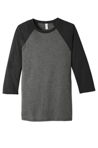 BC3200 - BELLA + CANVAS 3/4 Sleeve Baseball Tee