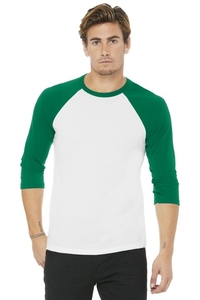 BC3200 - BELLA + CANVAS 3/4 Sleeve Baseball Tee