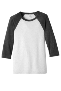 BC3200 - BELLA + CANVAS 3/4 Sleeve Baseball Tee