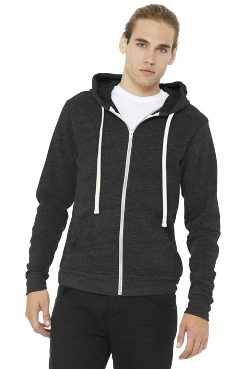 BC3909 - BELLA + CANVAS Triblend Sponge Fleece Full Zip Hoodie