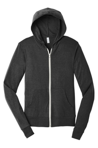 BC3939 - BELLA + CANVAS Triblend Full Zip Lightweight Hoodie