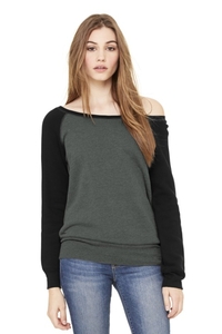 BC7501 - BELLA + CANVAS Women's Sponge Fleece Wide Neck Sweatshirt