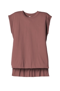 BC8804 - BELLA + CANVAS Women's Flowy Muscle Tee With Rolled Cuffs