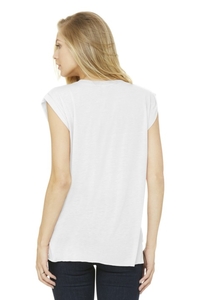 BC8804 - BELLA + CANVAS Women's Flowy Muscle Tee With Rolled Cuffs