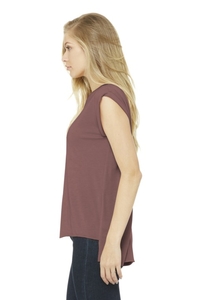 BC8804 - BELLA + CANVAS Women's Flowy Muscle Tee With Rolled Cuffs