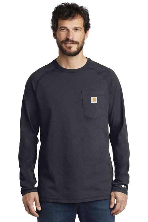 CT100393 - Carhartt Force Cotton Delmont Long Sleeve T Shirt