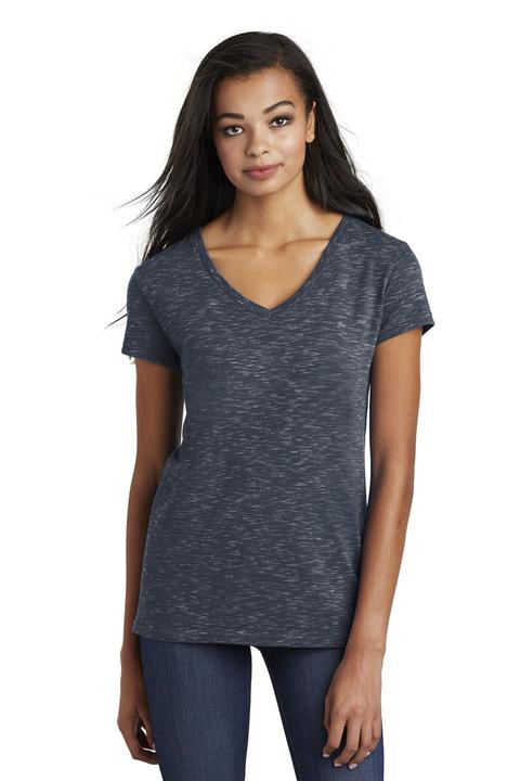 DT664 - District Women s Medal V-Neck Tee