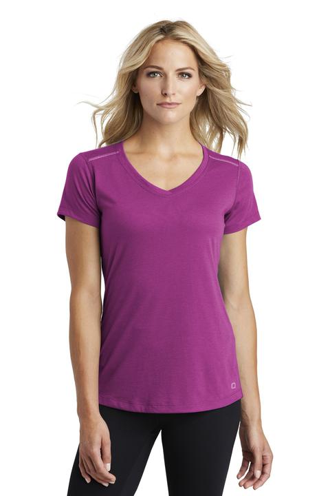 LOE337 - OGIO ENDURANCE Ladies Peak V-Neck Tee