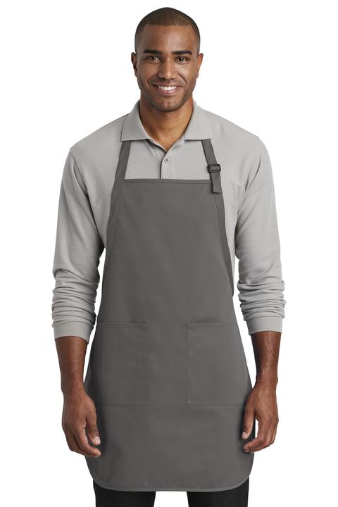 A600 - Port Authority Full-Length Two-Pocket Bib Apron