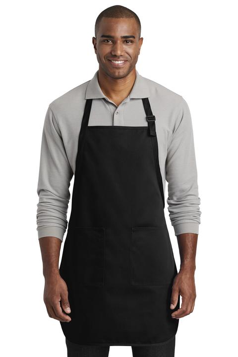 A600 - Port Authority Full-Length Two-Pocket Bib Apron