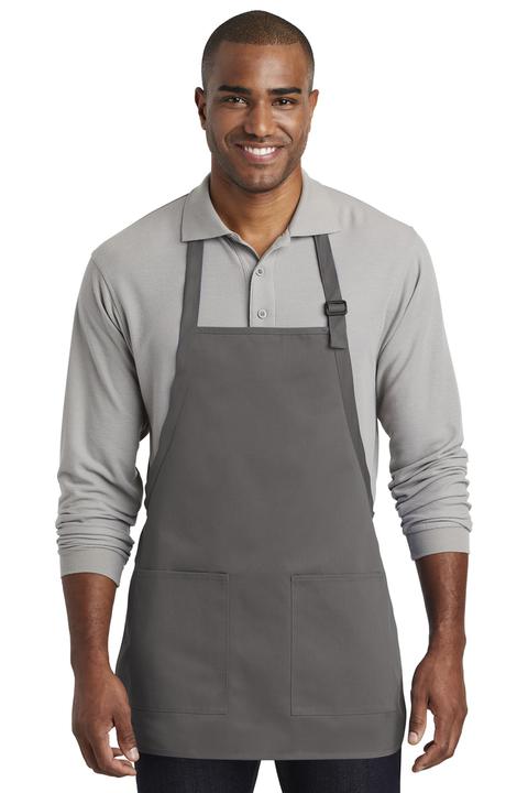 A601 - Port Authority Medium-Length Two-Pocket Bib Apron