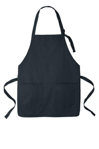 A601 - Port Authority Medium-Length Two-Pocket Bib Apron