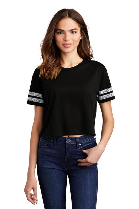 DT488 - District Women's Scorecard Crop Tee DT488