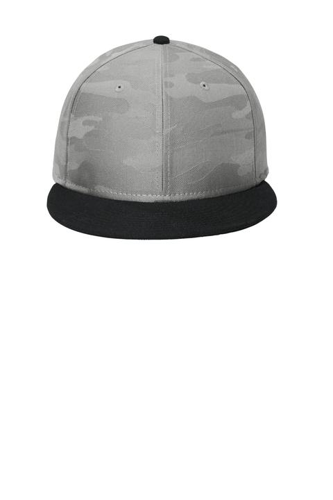 NE407 - New Era Camo Flat Bill Snapback Cap NE407