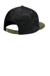 NE407 - New Era Camo Flat Bill Snapback Cap NE407