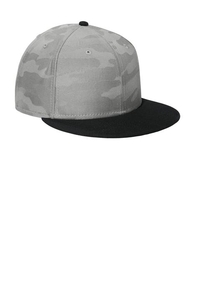 NE407 - New Era Camo Flat Bill Snapback Cap NE407