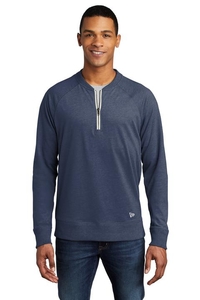 NEA123 - New Era Sueded Cotton Blend 1/4-Zip Pullover NEA123