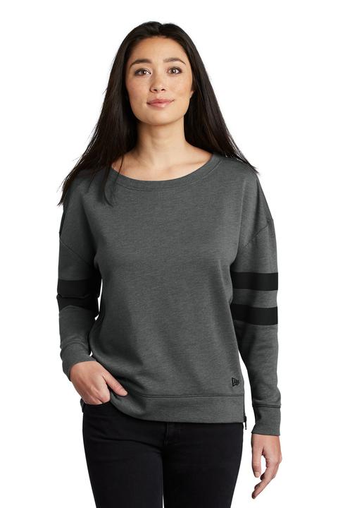 LNEA513 - New Era Ladies Tri-Blend Fleece Varsity Crew LNEA513