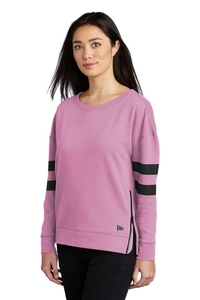 LNEA513 - New Era Ladies Tri-Blend Fleece Varsity Crew LNEA513