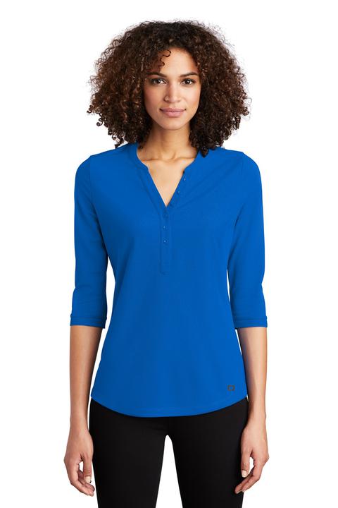 LOG104 - OGIO Ladies Jewel Henley