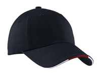 C830 - Port Authority Sandwich Bill Cap with Striped Closure.  C830