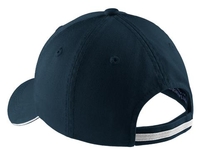 C830 - Port Authority Sandwich Bill Cap with Striped Closure.  C830