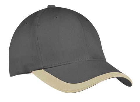 C867 - Port Authority Contrast Stripe Sandwich Bill Cap.  C867