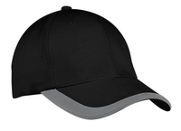 C867 - Port Authority Contrast Stripe Sandwich Bill Cap.  C867