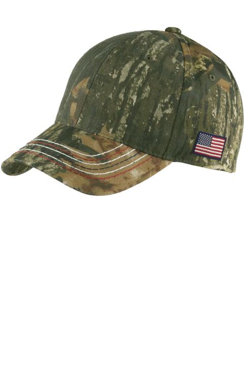 C909 - Port Authority Americana Contrast Stitch Camouflage Cap