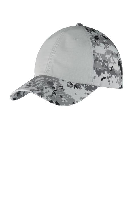 C926 - Port Authority Colorblock Digital Ripstop Camouflage Cap