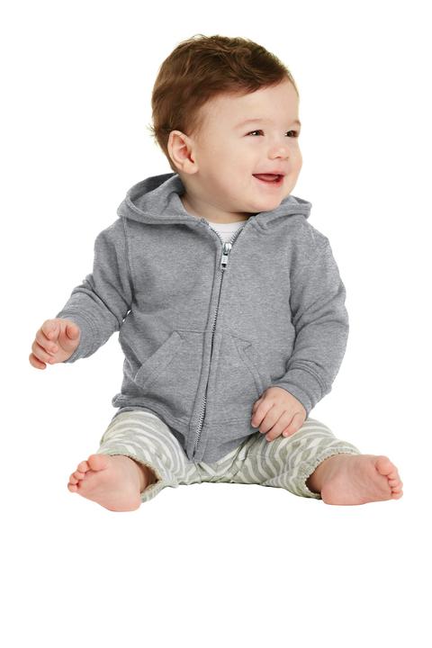 CAR78IZH - Port & Company Infant Core Fleece Full-Zip Hooded Sweatshirt