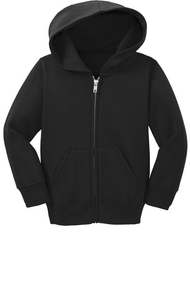 CAR78TZH - Port & Company Toddler Core Fleece Full-Zip Hooded Sweatshirt