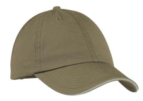 CP79 - Port & Company - Washed Twill Sandwich Bill Cap.  CP79