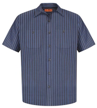 CS20 - Red Kap® Short Sleeve Striped Industrial Work Shirt