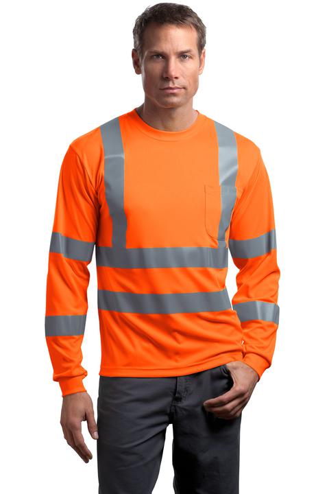 CS409 - CornerStone ANSI 107 Class 3 Long Sleeve Snag Resistant Reflective T Shirt