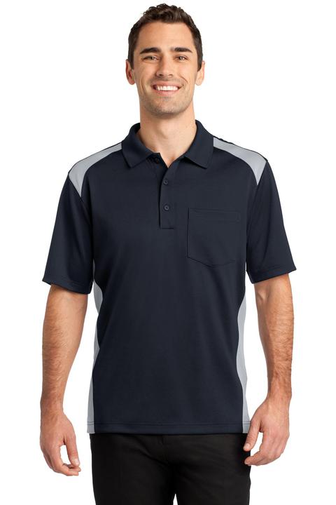 CS416 - CornerStone Select Snag-Proof Two Way Colorblock Pocket Polo