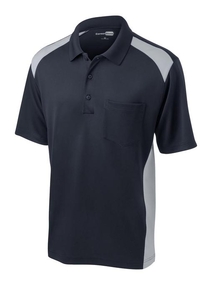 CS416 - CornerStone Select Snag-Proof Two Way Colorblock Pocket Polo