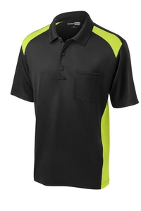 CS416 - CornerStone Select Snag-Proof Two Way Colorblock Pocket Polo