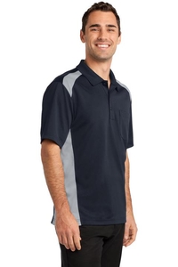 CS416 - CornerStone Select Snag-Proof Two Way Colorblock Pocket Polo