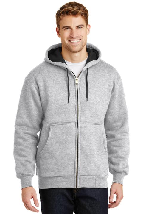 CS620 - CornerStone - Heavyweight Full-Zip Hooded Sweatshirt with Thermal Lining.  CS620