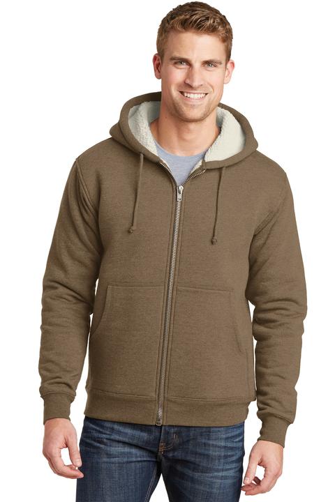 CS625 - CornerStone Heavyweight Sherpa-Lined Hooded Fleece Jacket