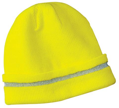 CS800 - CornerStone - Enhanced Visibility Beanie with Reflective Stripe.  CS800