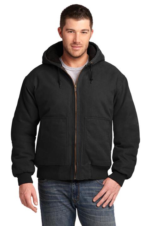 CSJ41 - CornerStone Washed Duck Cloth Insulated Hooded Work Jacket