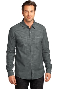 DM3800 - District Made - Mens Long Sleeve Washed Woven Shirt