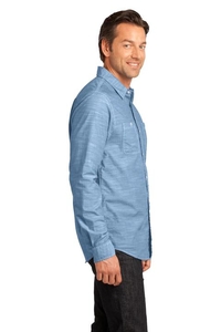 DM3800 - District Made - Mens Long Sleeve Washed Woven Shirt