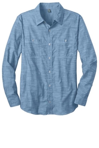 DM3800 - District Made - Mens Long Sleeve Washed Woven Shirt